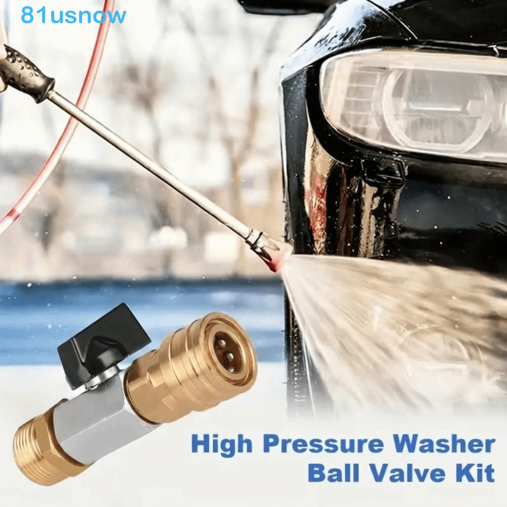 Kit De Válvula De Esfera Para Lavadora De Alta Pressão USNOW1 , Interruptor De Mangueira Elétrica Com Conector Rápido De