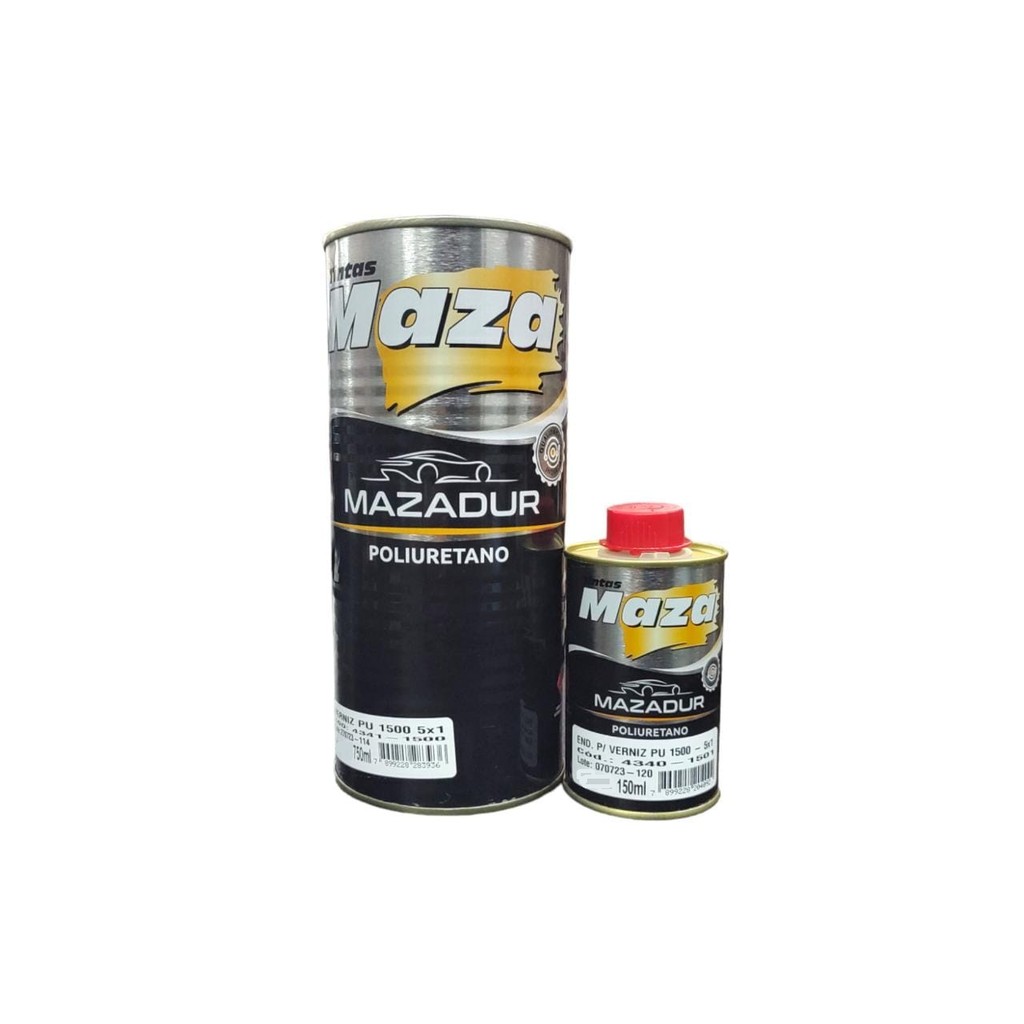 VERNIZ PU 1500  Automotivo 5X1 900ML MAZA (Com Catalisador)