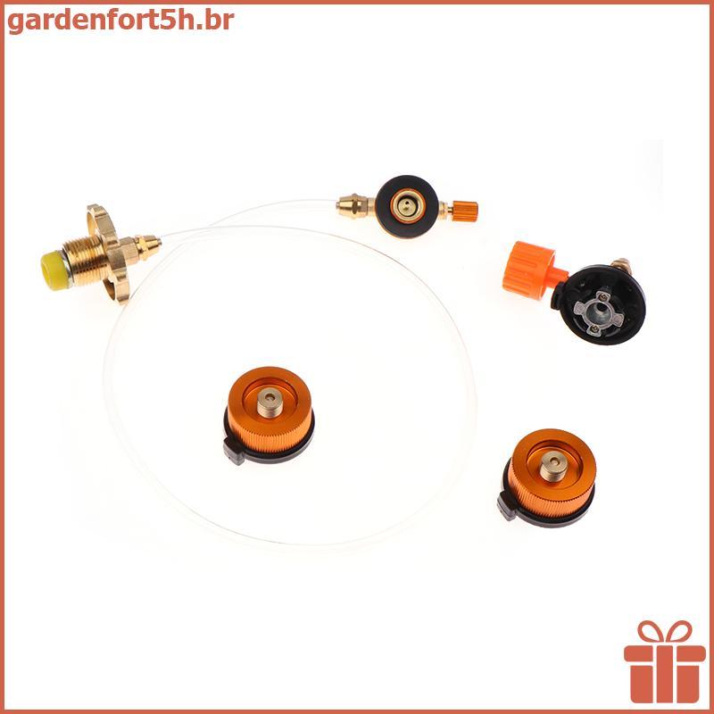 GARDE Acampamento Fogão A Gás Adaptador De Recarga De Cilindro Ao Ar Livre Válvula De Inflação Tanque Forno Conector Chu