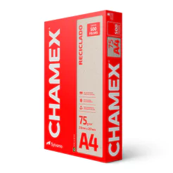 Papel sulfite reciclado A4 75g 210x297 com 500 fls Eco Chamex