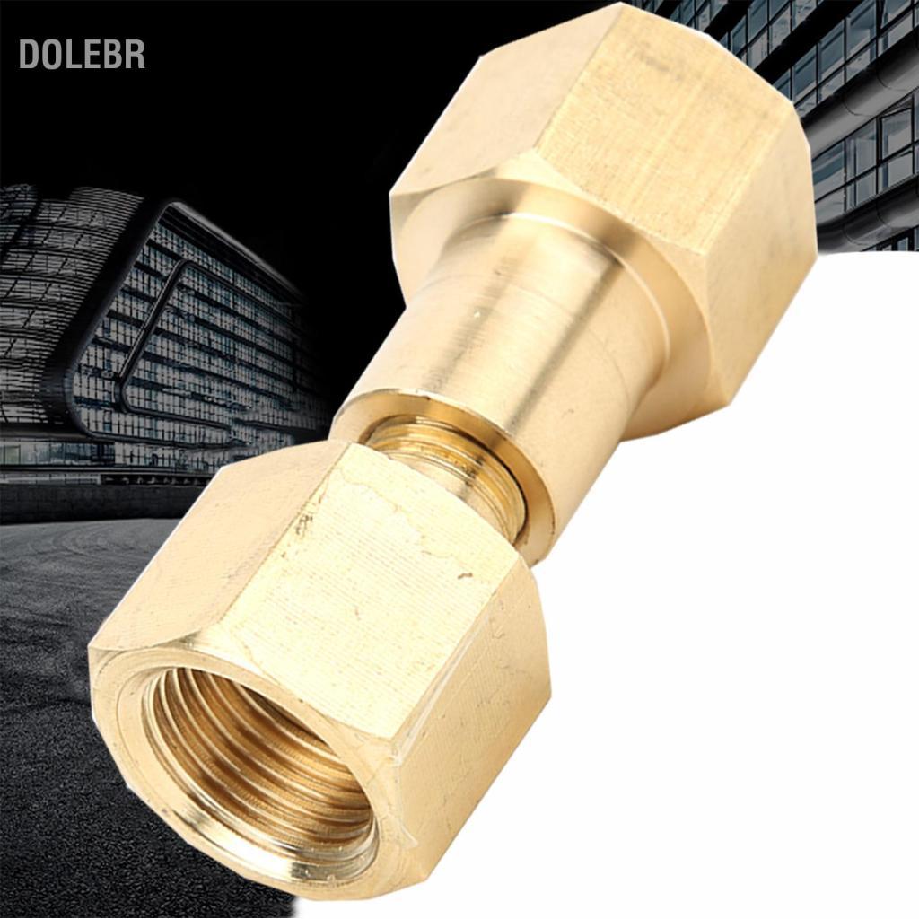 Dolebr Dolebr Jiaocha CGA-320 para CGA-580 Adaptador de cilindro Regulador de argônio para tanque de dióxido de carbono