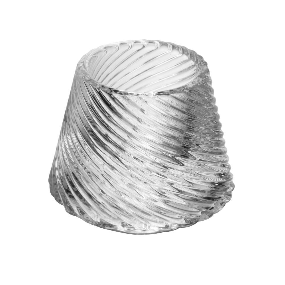 Porta Vela Wolff Tealight 9cm x 9cm x 16cm Vidro