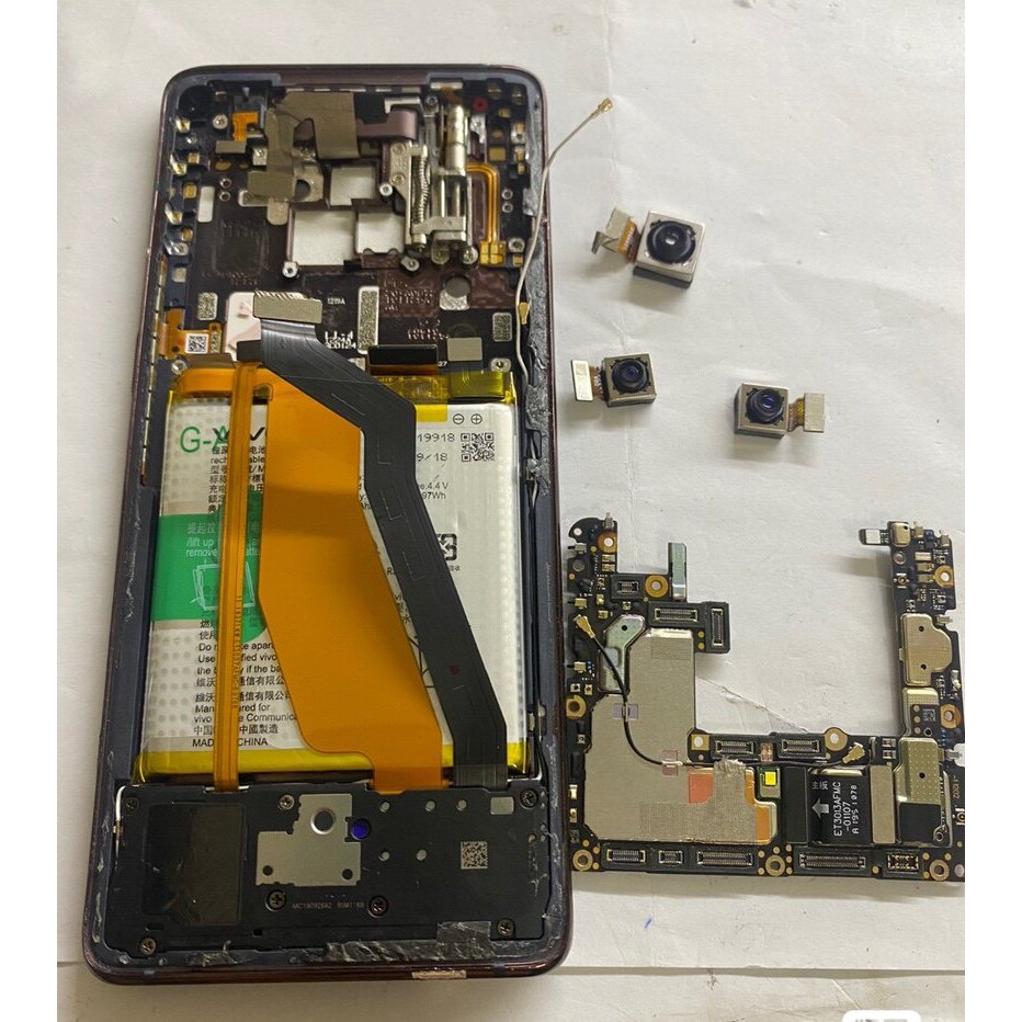 Vivo nex3/s placa-mãe câmera bateria cauda Plug pequena placa antena cabo plano impressão digital alto-falante elevador