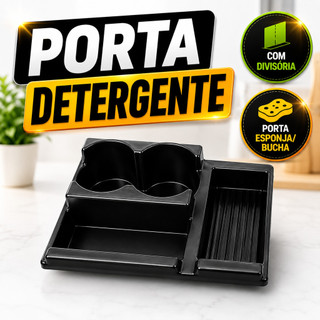 Porta Detergente Dispenser Organizador Pia Porta Esponja Bucha Suporte Moderno Prático Co…