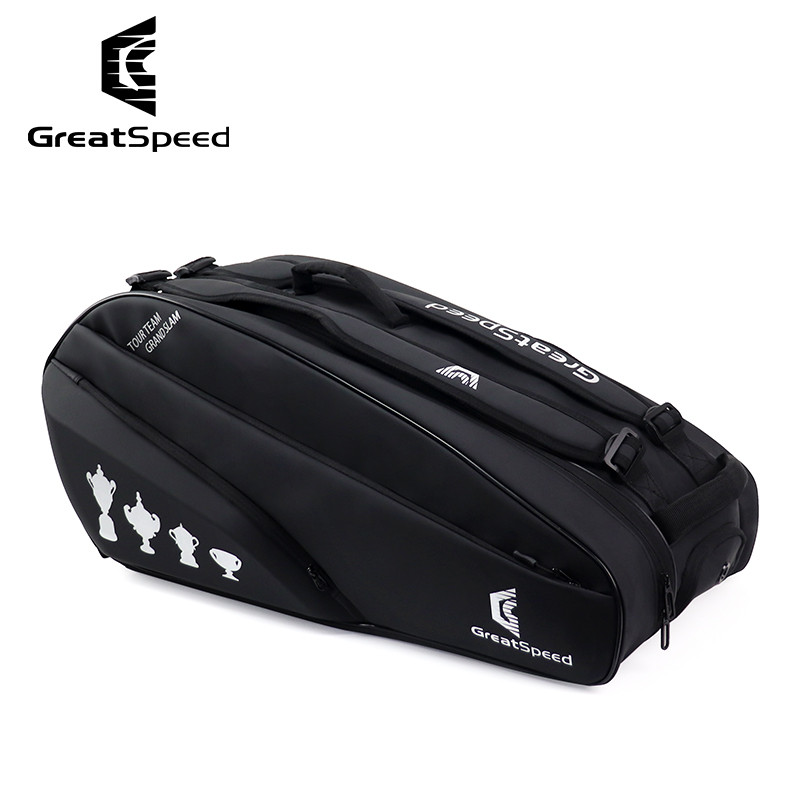 GREATSPEED/Four Grand Slam Bolsa de tênis Bolsa de Badminton Pacote de 6 peças Mochila de grande capacidade Armazém de s