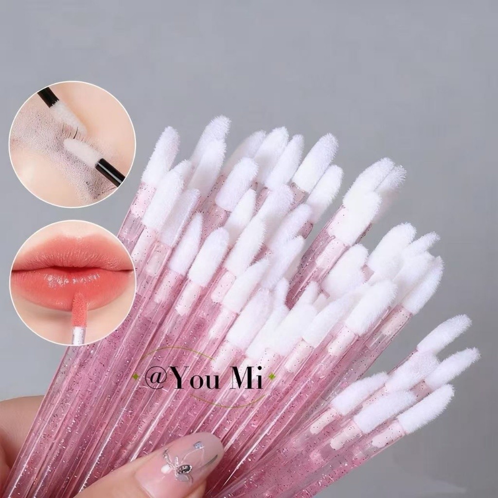 Kit 250 Bastão Glitter Pincel Aplicador Descartável Glitter Gloss e Batom-Maquiagem Ferramenta De Beleza Kits