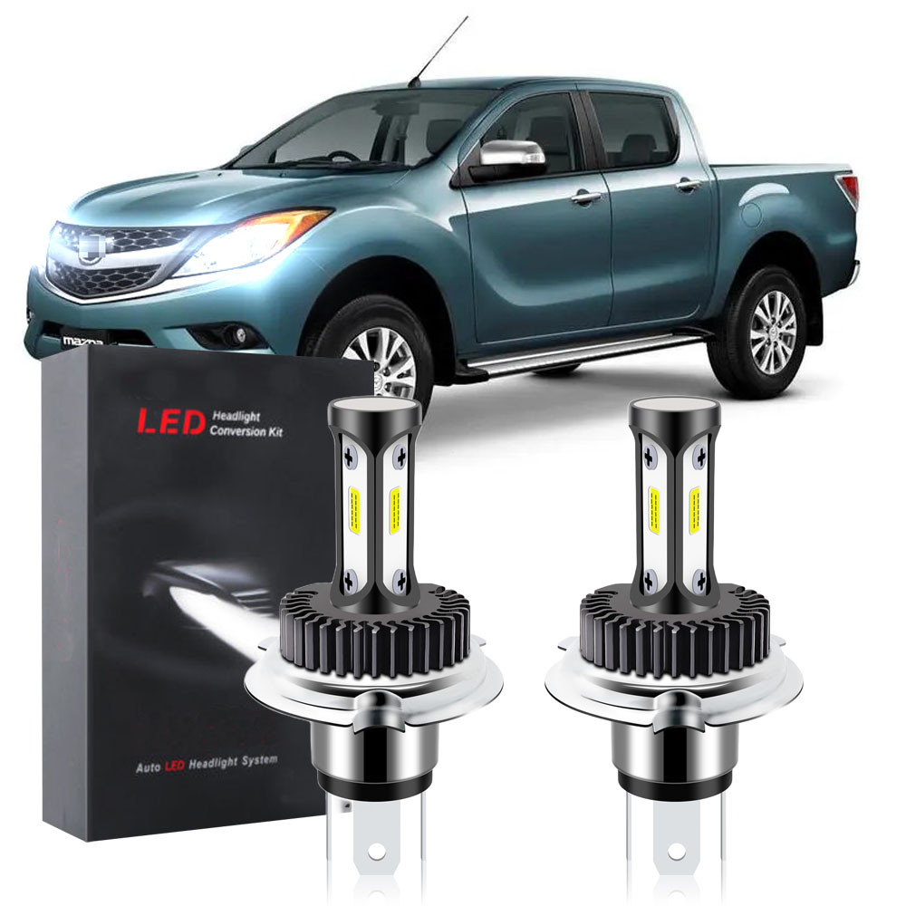 Para Mazda BT-50 Ano 2011-2015 2016 2017 Farol Dianteiro Do Carro Lâmpadas BHLamp-T12 6000K Kit De LED Substituir Halogê