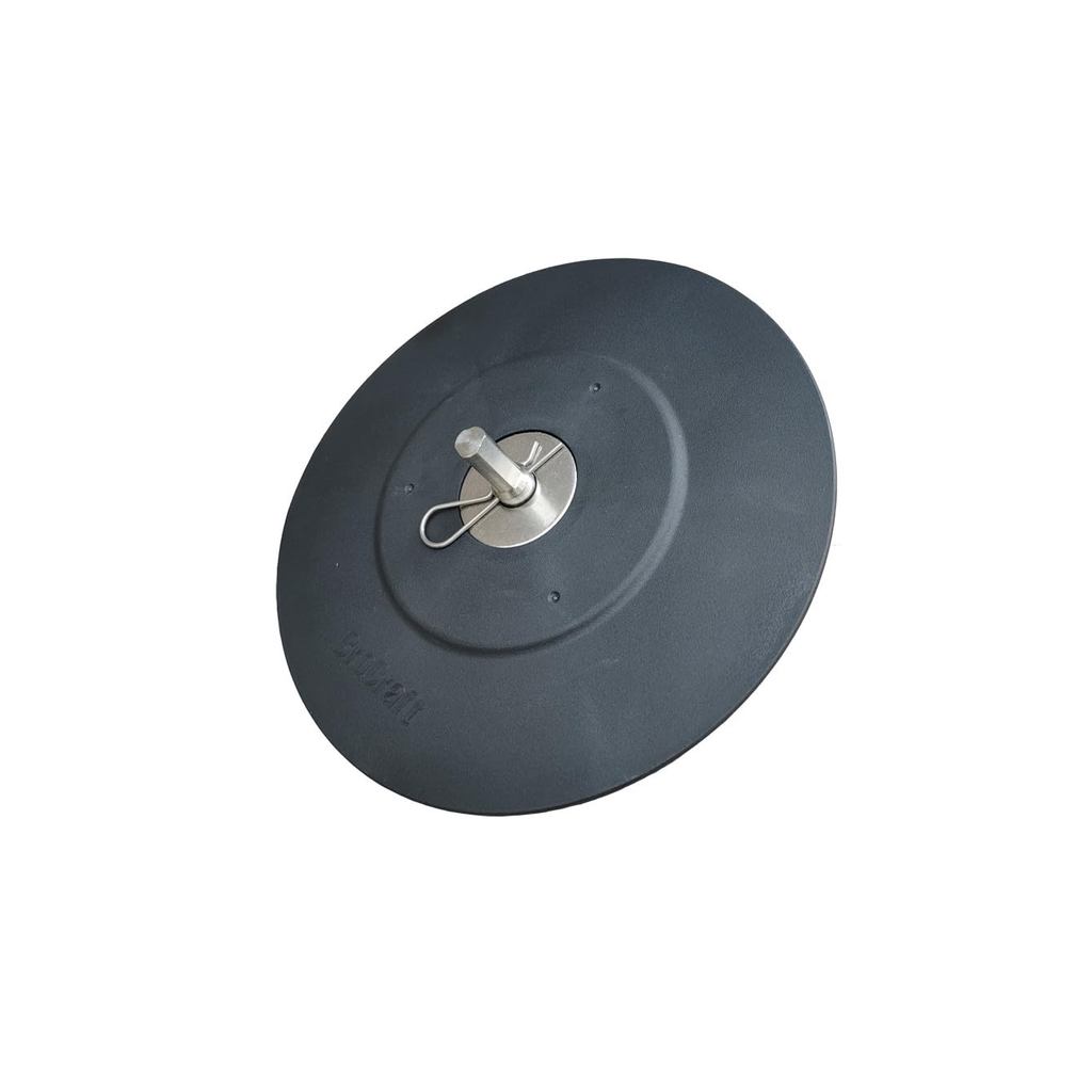 Brocraft Ice Auger Adapter with 9.5" Stopper Disc/Stainless Steel - Ice Auger Drill Adapter/Ice Auger Stop Disc