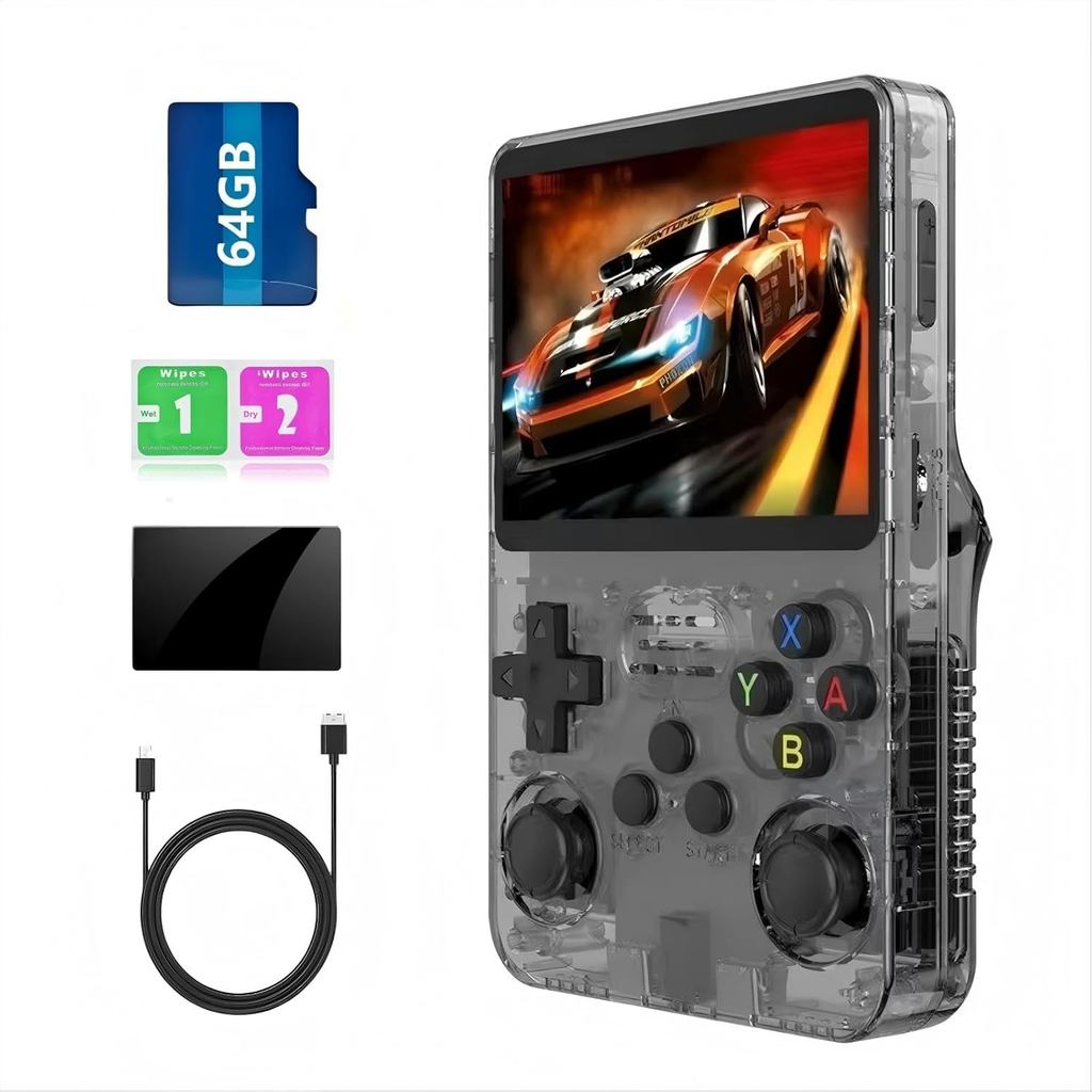 Portable Retro Handheld Game Console ,20000+ Games ,12+Emulators , Game Emulator Handheld 3.5-inch IPS Screen ( Clear Bl