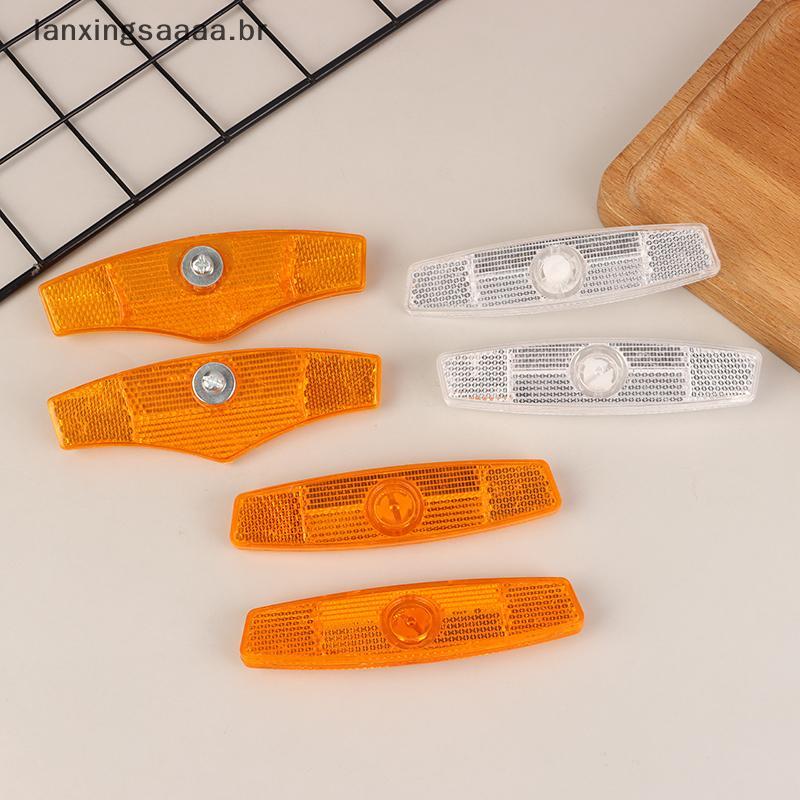 [LAXA] 1 Par De Luz De Advertência De Bicicleta Refletor De Raio Roda De Ciclismo Noturna Refletores De Montagem Reflexi