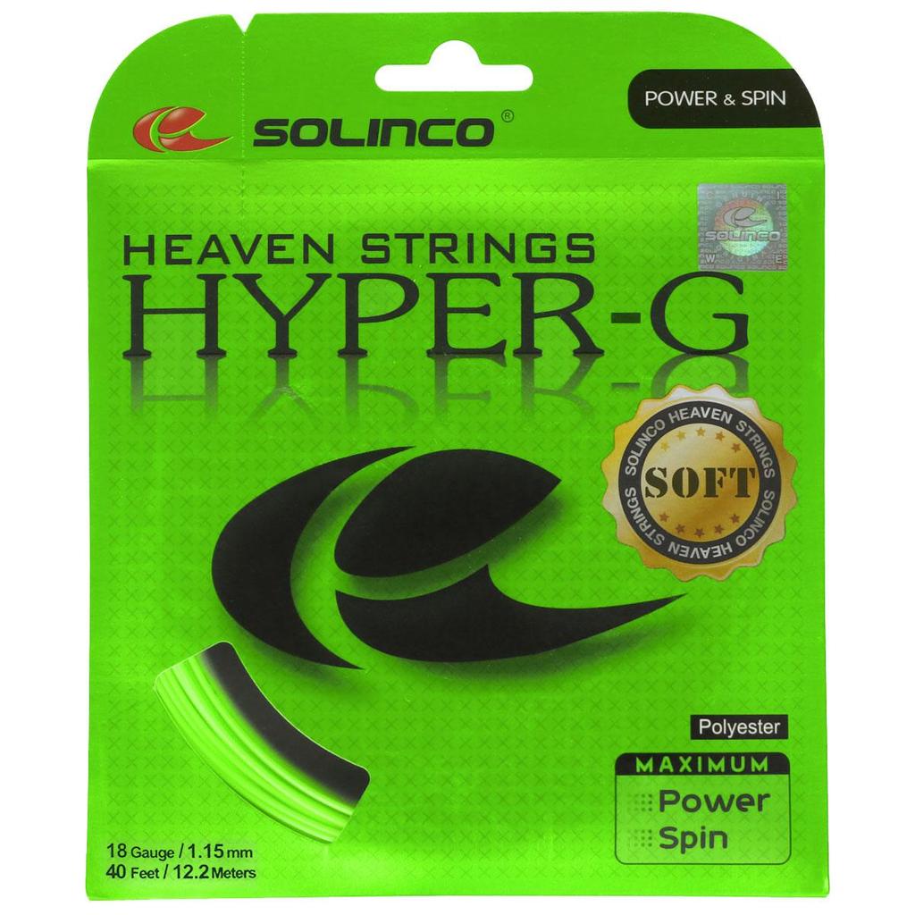 Corda Solinco Hyper G Soft 18 1.15mm Verde - Set Individual