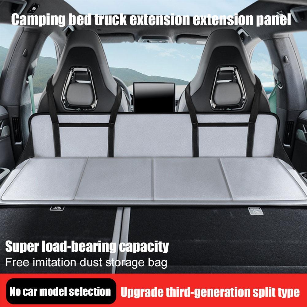 Flanela Assento De Dormir Traseiro Do Carro Dobrável Placa Extensão Esteira Para Tesla Acampamento Colchão V9i9