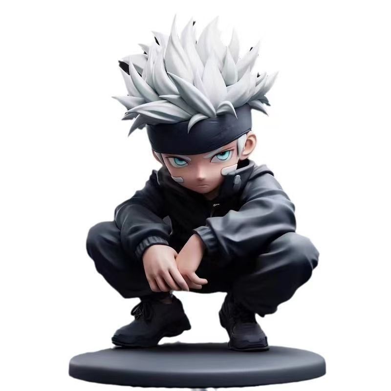 Feitiço de volta à batalha postura de cócoras Gogo Fu Hei Hui figura Anime na moda jogar boneca modelo carro chassi pênd
