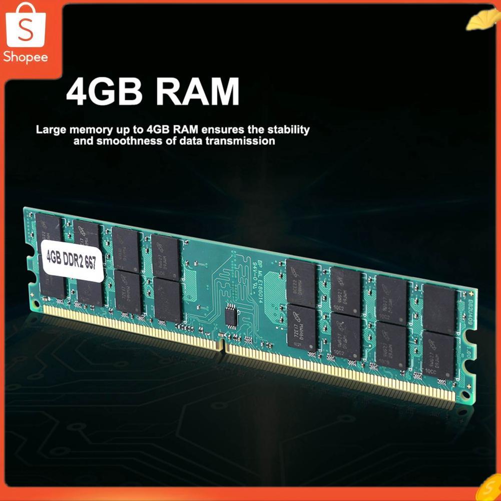 Módulo de memória DDR2 de transmissão sem perdas de 667 MHz 4 GB de RAM de grande capacidade para AMD