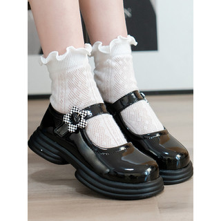 Meninas sapatos de couro 2025 primavera outono novo estilo moda crianças sola macia bebê princesa sapatos crianças estil