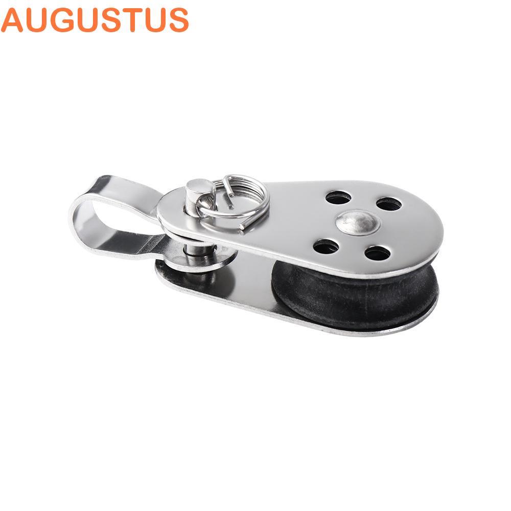 Ferramentas De Roda De Elevação De Rolamento AUGUSTUS Nylon Para Guindaste Reboque De Vela Marinha Polia De Tração Fixa