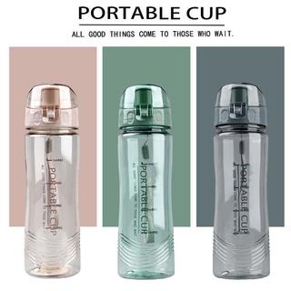 Copo de plástico portátil criativo simples ao ar livre portátil PC espaço copo novo estilo esportes logotipo imprimível 