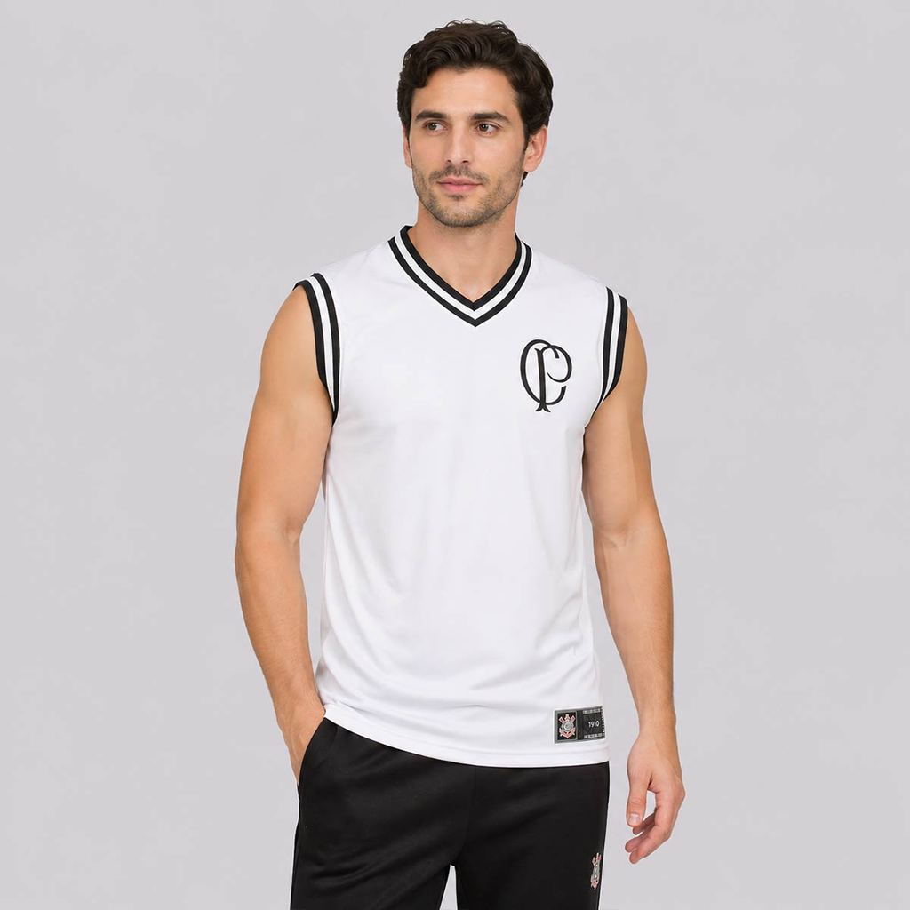 Regata Corinthians Basquete Helança Branca