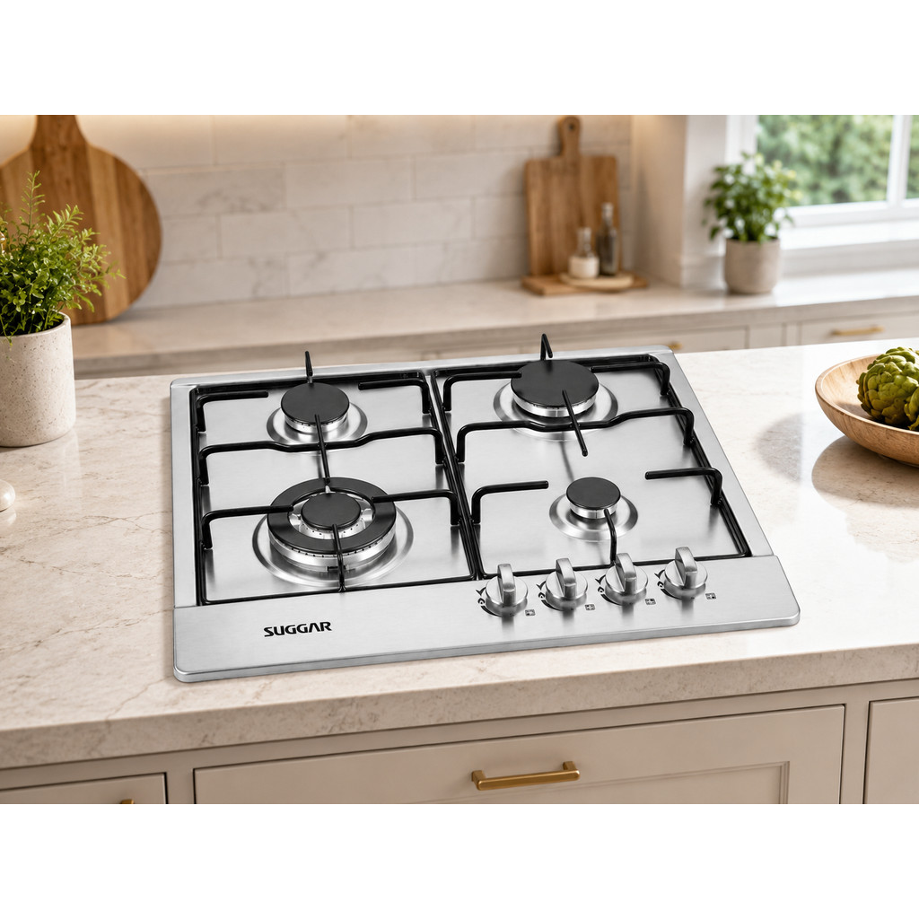 Cooktop Inox 4 Bocas á gás - Suggar