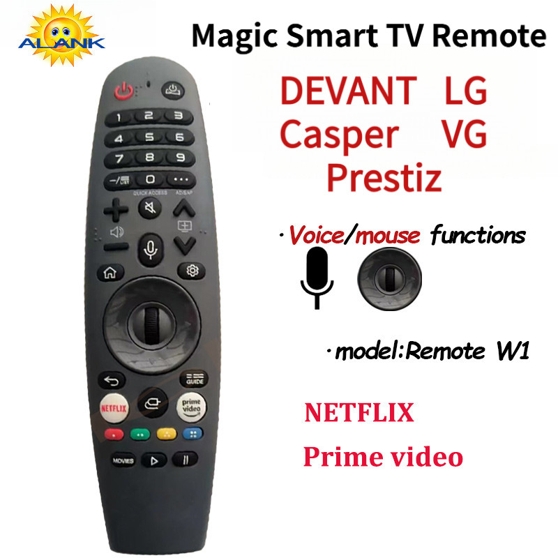 ALANK Magic Controle Remoto Voz Mouse DEVANT Casper LG LCD Smart TV W1