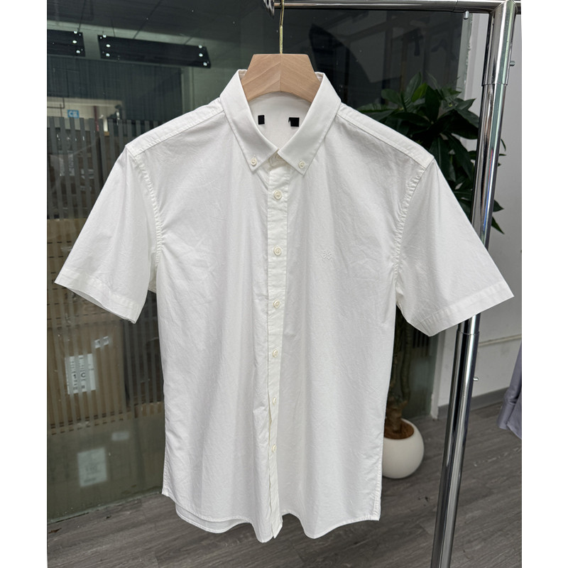 Lyocell fibra confortável marca retirada gabinete camisa branca masculina verão estilo fino na moda Casual camisa branca