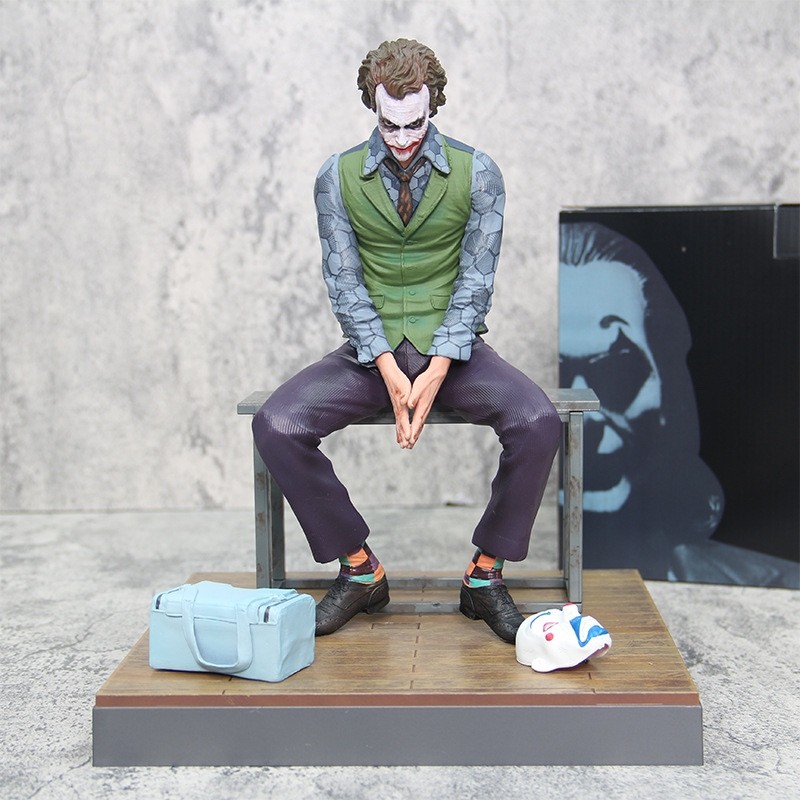 JOKER Cavaleiro das Trevas Heath Ledger Marvel DC Esquadrão Suicida JOKER Meiman Figura Modelo Ornamentos
