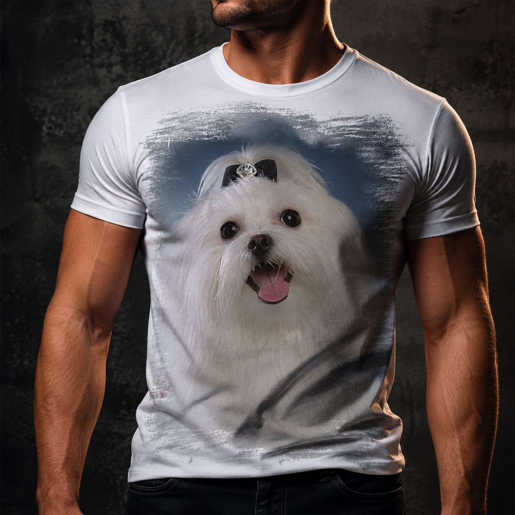 Camiseta Cachorro Maltês 2 - Dicelli