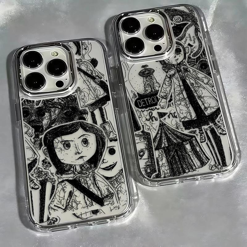 Anime Quente Coraline Caso De Telefone Para Samsung Galaxy A56 A36 A26 A06 A55 A35 A16 A06 A54 A34 A25 A24 A15 A14 A05 A