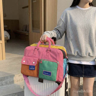 Bolsa de viagem feminina elegante e leve, bolsa transversal de grande capacidade para esportes, yoga, treinamento físico