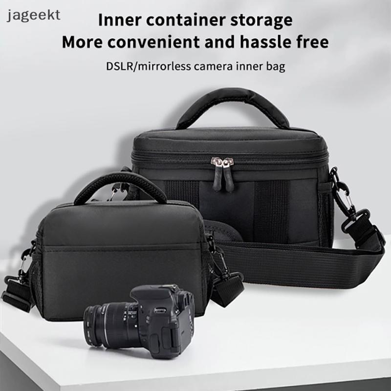 [jageekt] Câmera DSLR À Prova D'água Bolsa Ombro Crossbody ﻿ Para Sony Nikon Canon Panasonic Lente Saco Portátil Fotógra