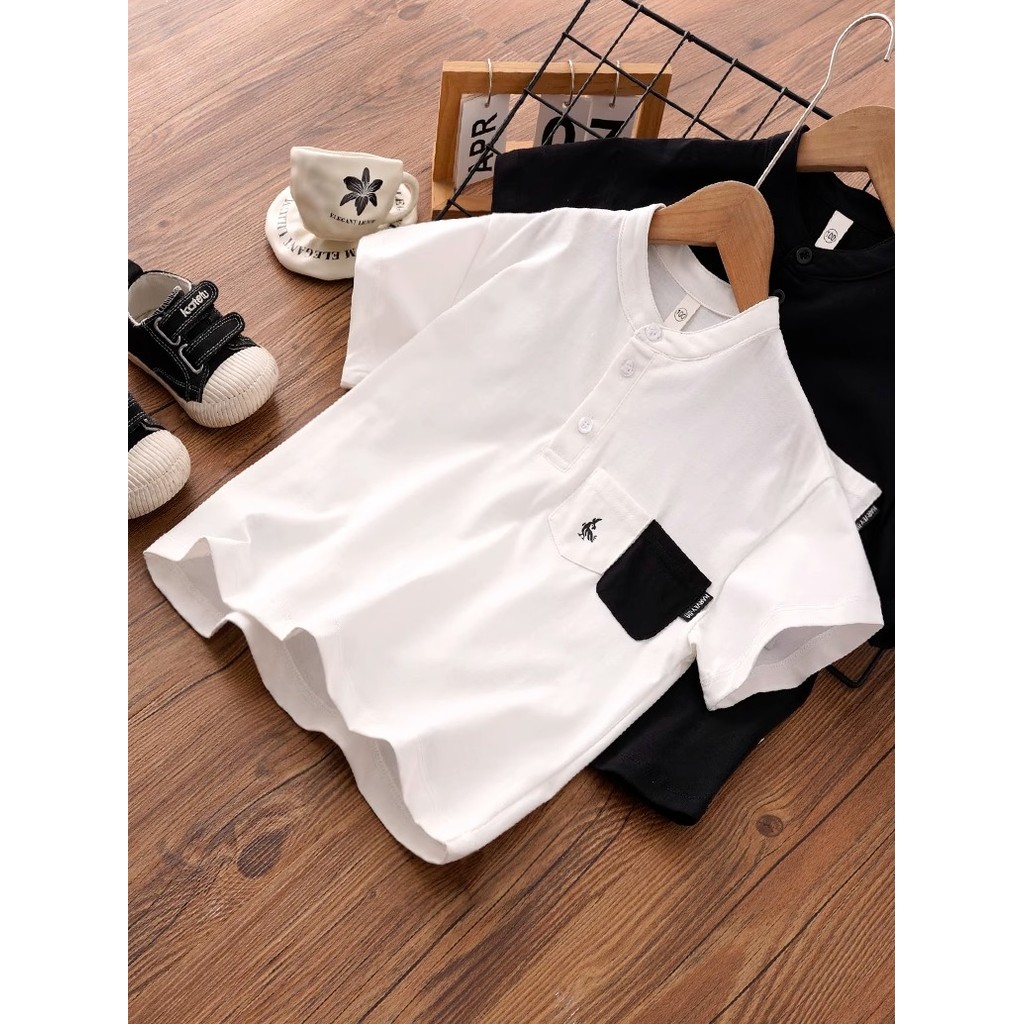 Crianças roupas infantis meninos camiseta de manga curta verão meia manga camiseta crianças verão camisa polo meninos be
