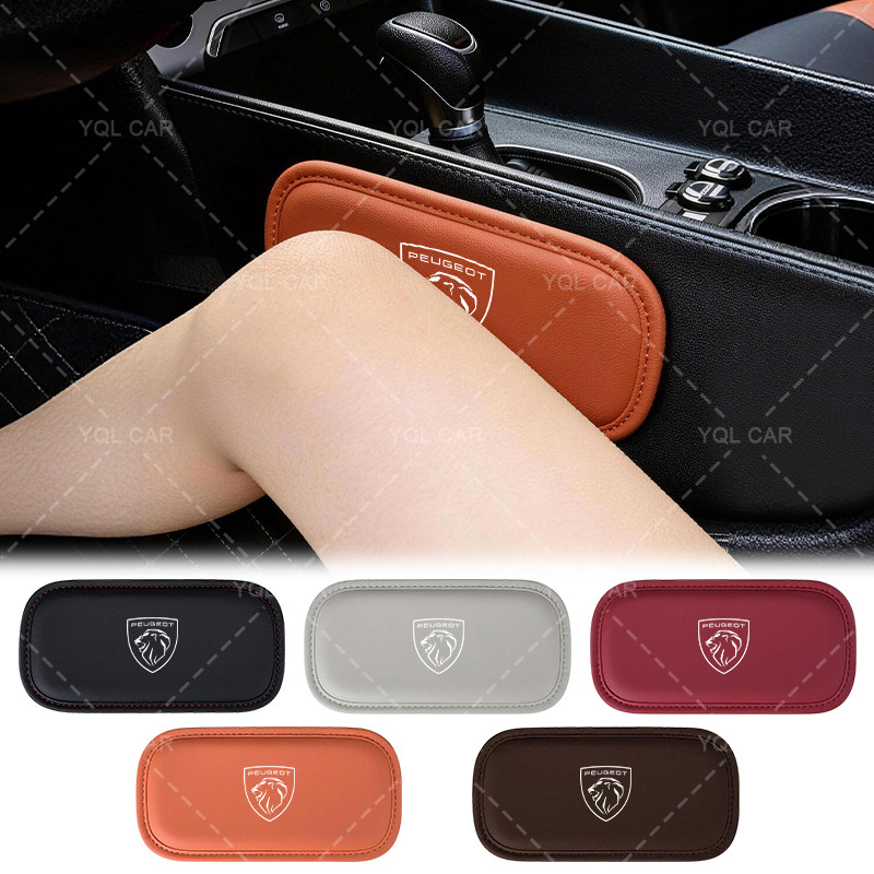 1/2 Pçs Joelheira De Couro Do Carro Interior Confortável Coxa Braço Suporte Para Peugeot 206 207 208 306 307 308 407 408