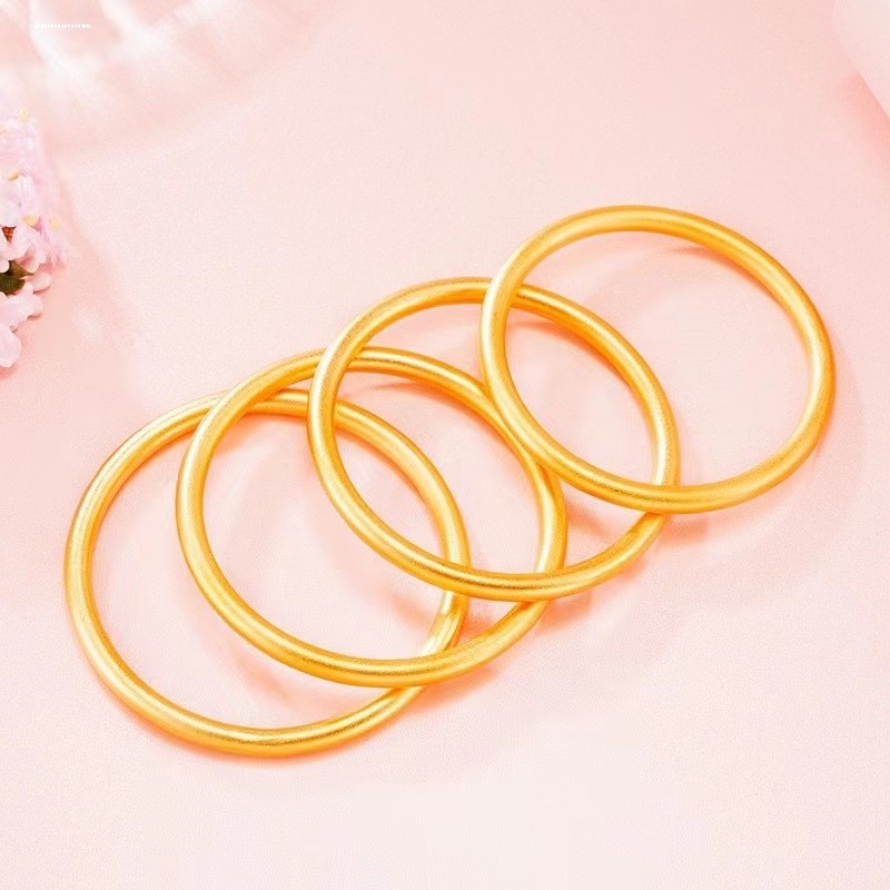 Vietnam areia ouro pulseira feminina não-desbotamento método antigo pulseira de ouro simulação sólida pulseira de ouro p