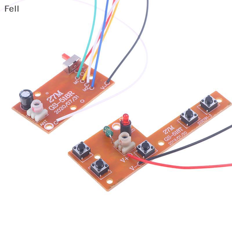 [Fel] 5CH RC Controle Remoto 27 Mhz Circuito PCB Transmissor E Placa Receptora Com Antena Sistema De Rádio Acessórios Pa