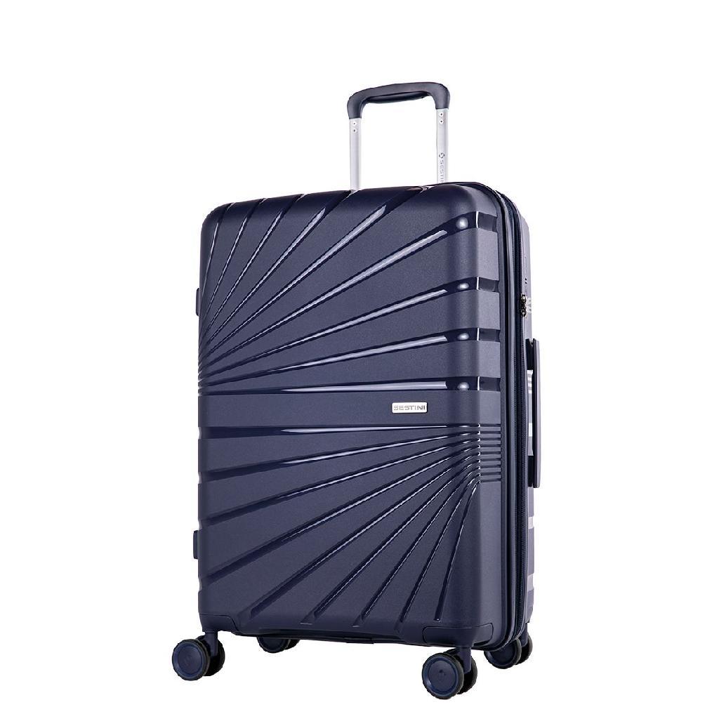 Mala de Viagem Média 23kg Expansiva PP Sestini Supreme 41124 Cor Azul Marinho