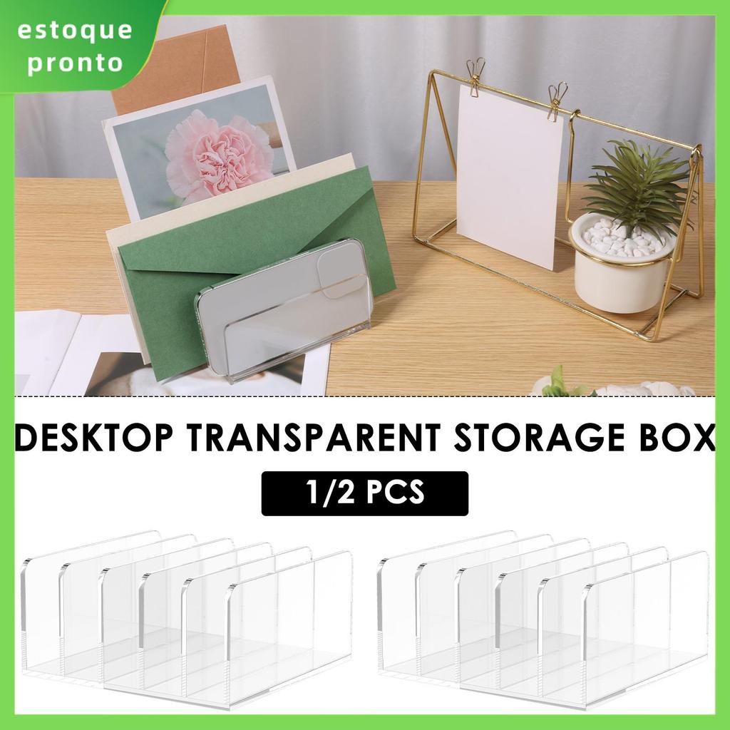5 Suporte De Arquivo De Plástico Vertical Organizador De Correio Classificador De Arquivos Para Documentos De Escritório