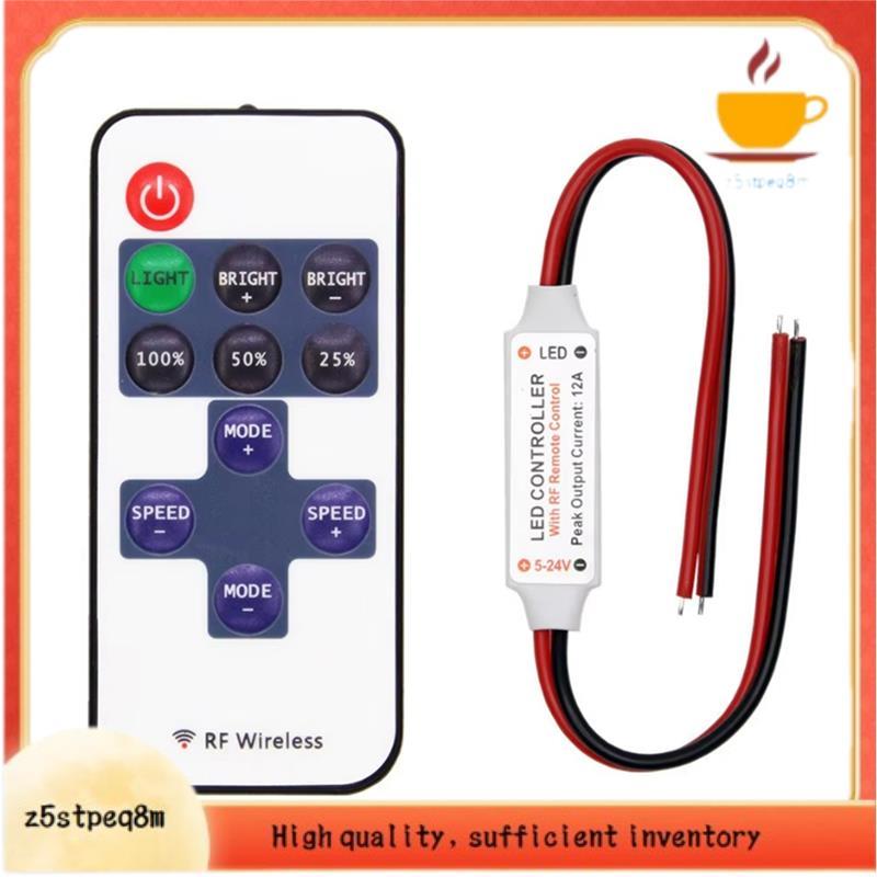 Controlador Remoto Sem Fio 12A , 11 Teclas , Para Luzes De Tira LED De Cor Única , Interruptor , Dimmer De Controle
