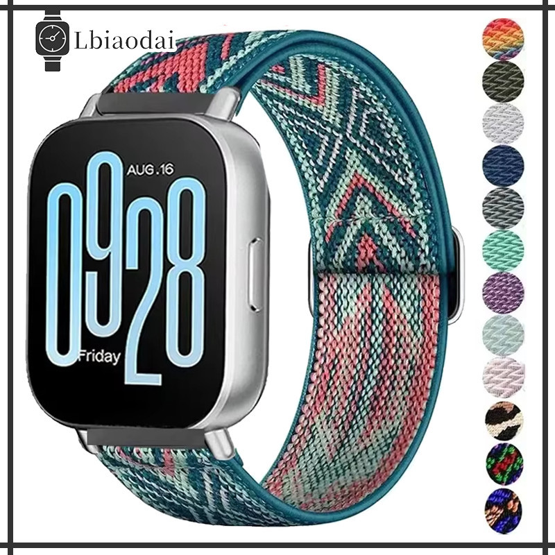 Pulseira De Nailon Elastic 20/22mm Para Relogios Smartwatch Redmi Watch 5 Active/ Lite/Samsung /Huawei GT/Amazfit Bip 6