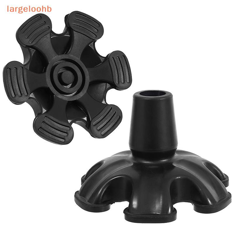 [largeloohb] 19MM Pontas De Cana 6 Pilares Design Antiderrapante Borracha Muleta Final Esteira Com Para Caminhar Sti Tir