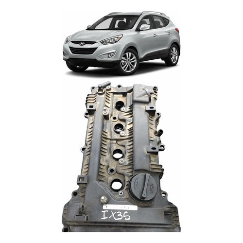 Tampa De Valvula Cabecote Hyundai Ix35 I30 2.0 224102e000 Preto