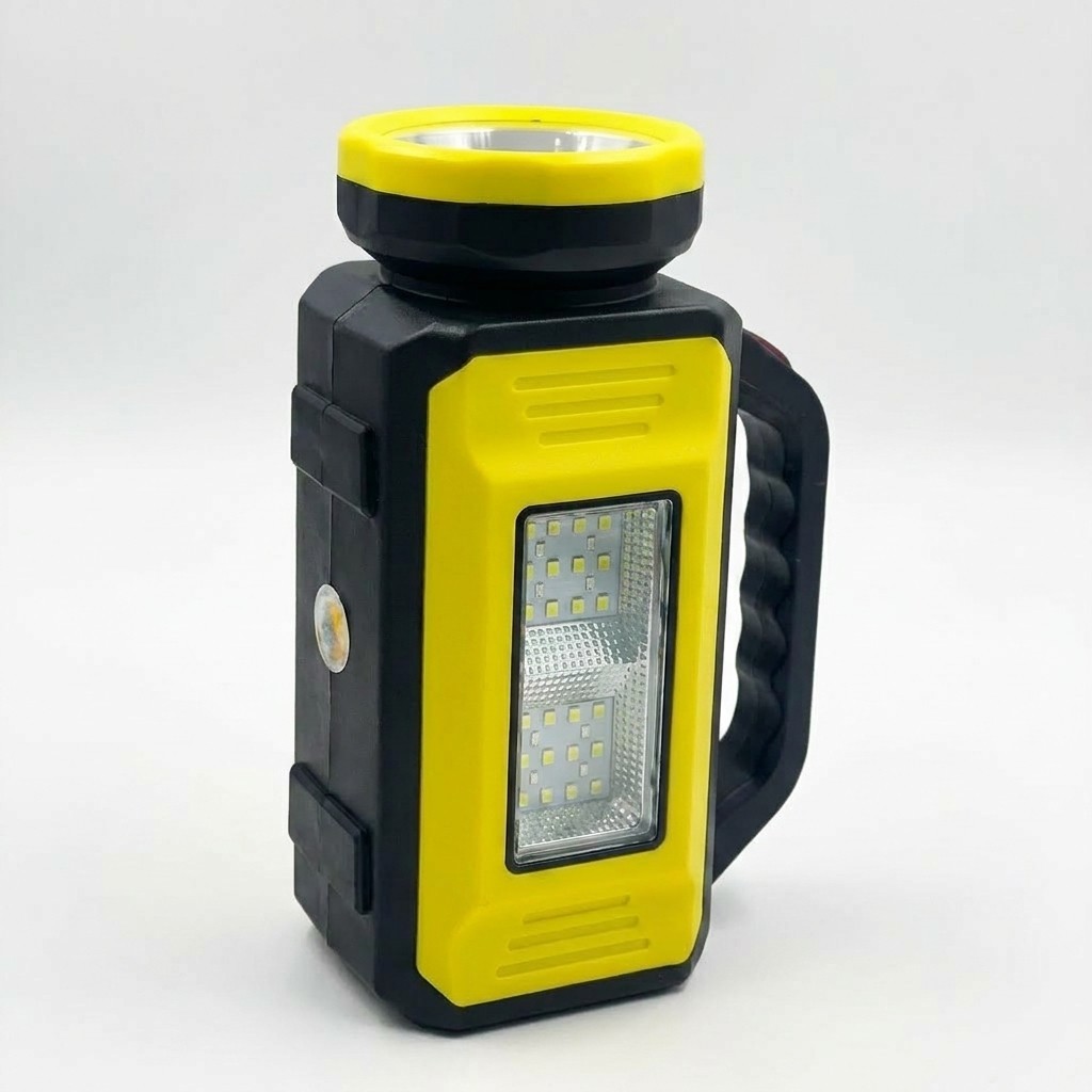 Lanterna Holofote Solar LED Powerbank Recarregavel Emergencia Lampiao Camping Pesca Sobrevivencia