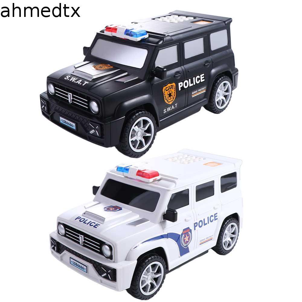 AHMEDTXB Caixa De Dinheiro Senha Dos Desenhos Animados Atm Moeda Pode Crianças Brinquedos Economizar Swat Modelo De Carr