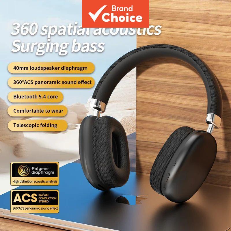 SPRISE DT-09 Fones de Ouvido Bluetooth, Fones de Ouvido Estéreo HiFi 40mm, Zero Delay para Jogos, Microfone, Earbuds Sem