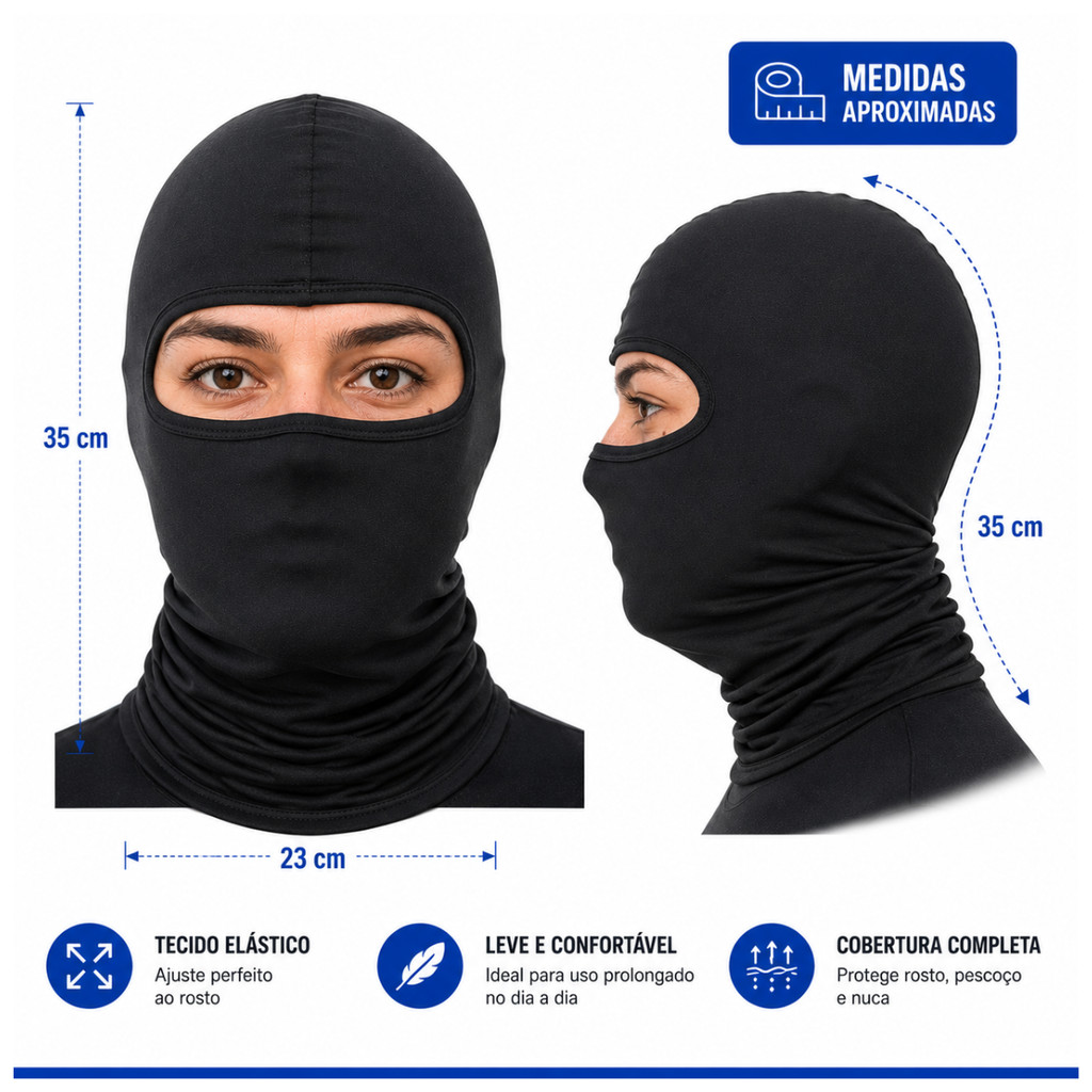 Touca Ninja Poliester Toca Para Motoqueiro Touca Para Frio