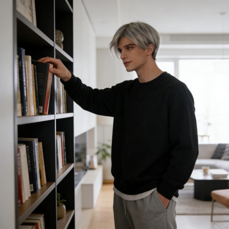 Peruca Europeia E Americana , Cabelo Curto Masculino , Bonito Moda Reto Diferencial Capa Quebrada natural De Cabeça Chei