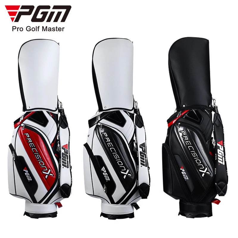 Saco Impermeável Para Carrinho De Golfe PGM QB034 | Bolsa PU Golf Club Logotipo Personalizado Vermelho Branco Preto