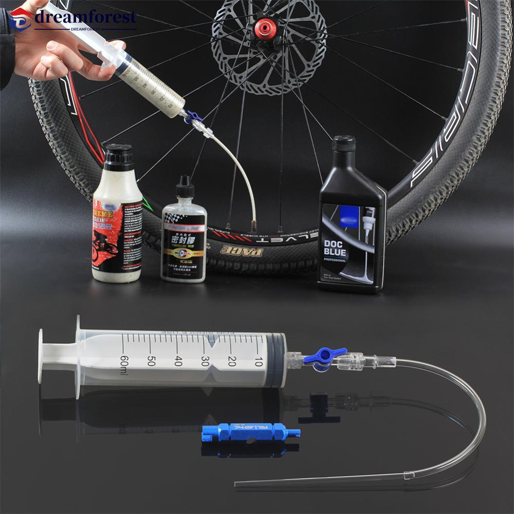 DREAMFOREST Ciclismo Bicicleta Sem Câmara De Ar Pneu Selante Injetor Ferramenta Injeção Seringa Válvula Núcleo Remoção S