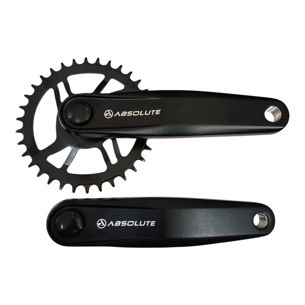 Pedivela Single Absolute Nero ALUMÍNIO 34D Braço 170mm para Bike de Grau Gios, HUPI, Vikingx, Aro 29 9V, 10v, 11V, 12V