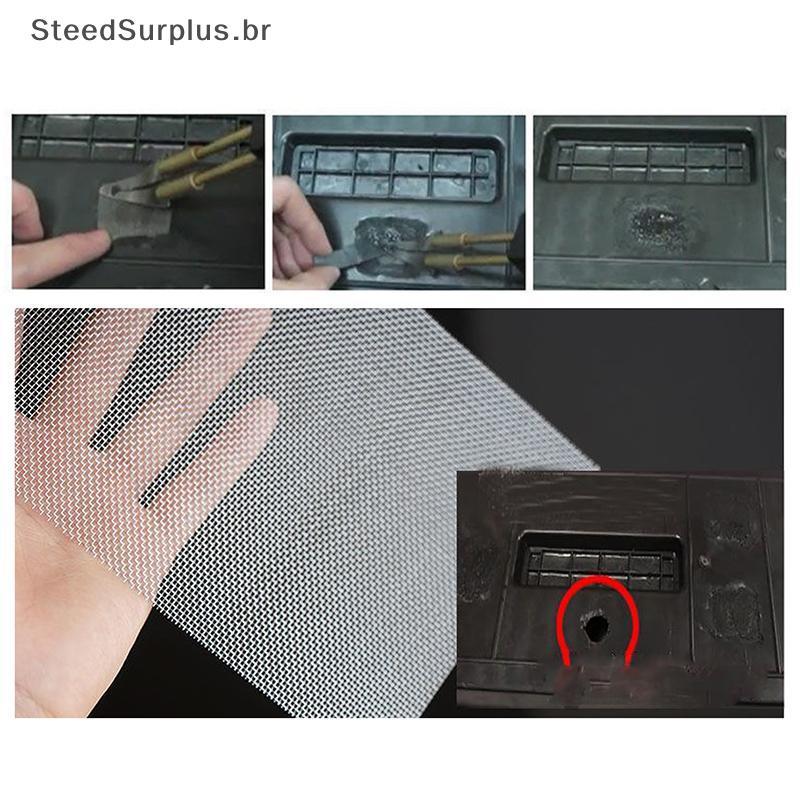SS 5 Unidades De Malha De Aço Inoxidável Para Pára-Choque De Carro Plástico Cra E Solução Durável Reparo De Furos BR