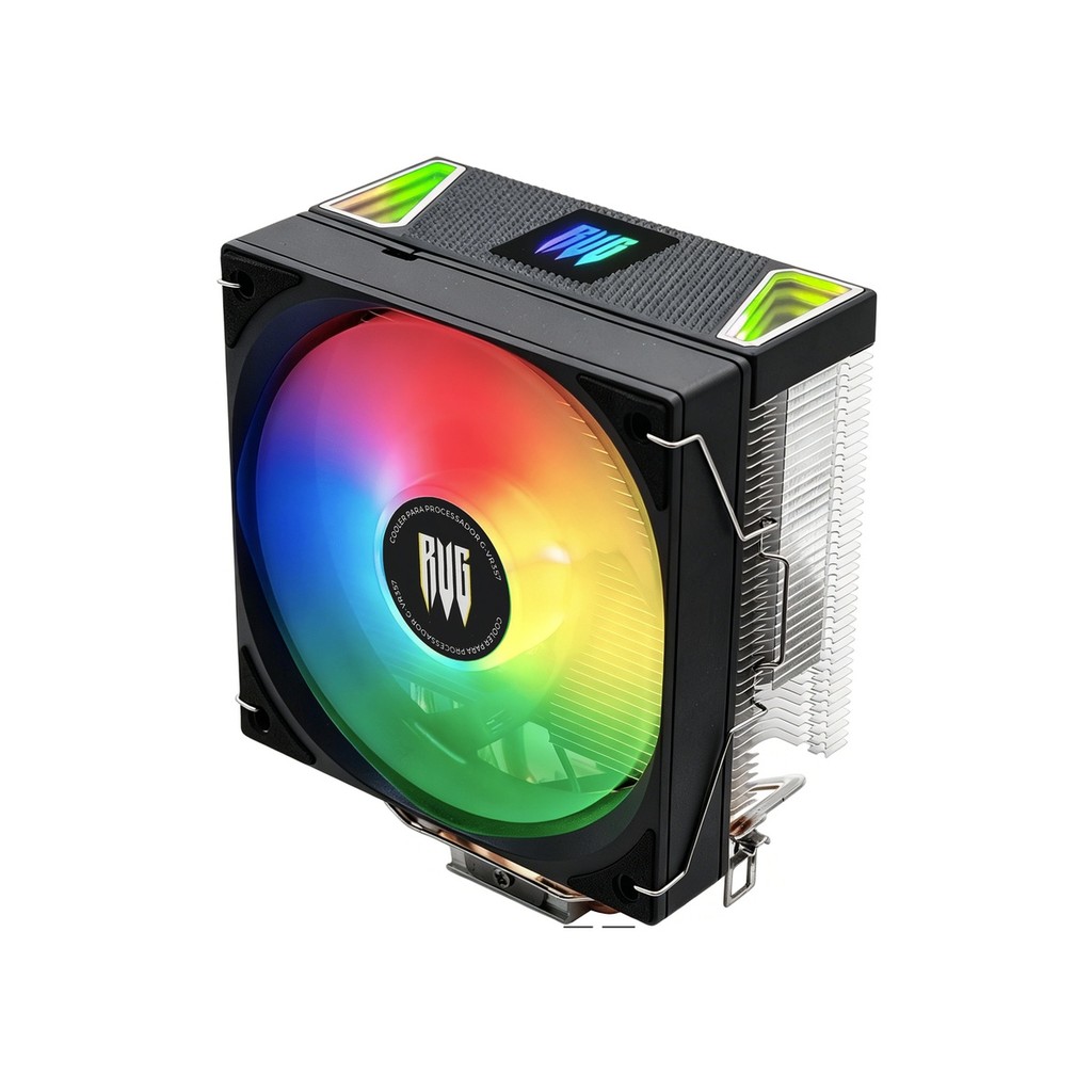 Cooler Para Processador Gamer LED 120mm 1500RPM Dissipador Intel AMD Silencioso G-VR357